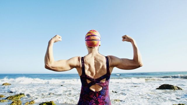 A woman doing exercise